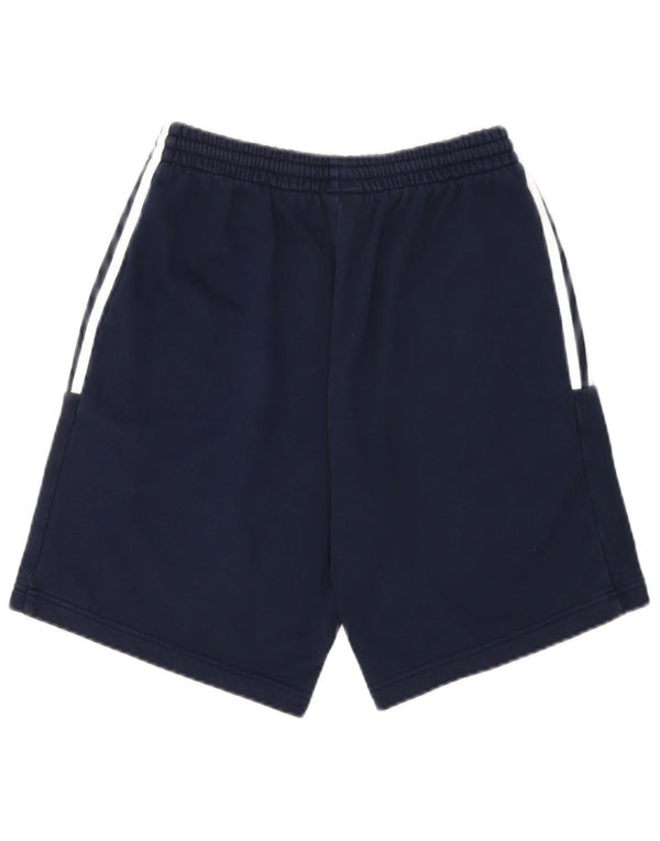 Pantaloncini sportivi da uomo Adidas medi in cotone blu navy