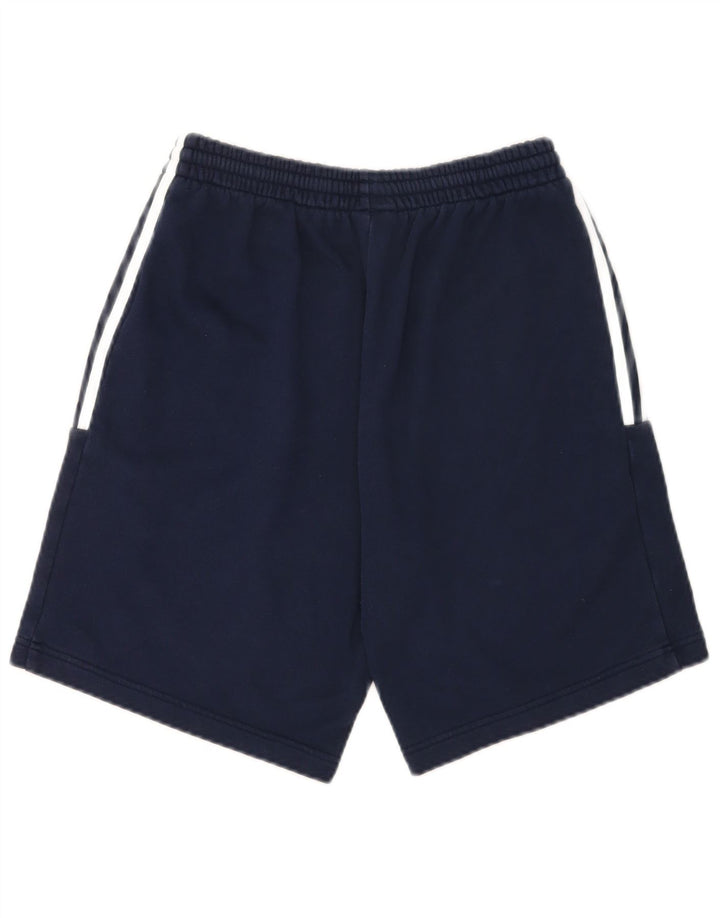 Pantaloncini sportivi da uomo Adidas medi in cotone blu navy