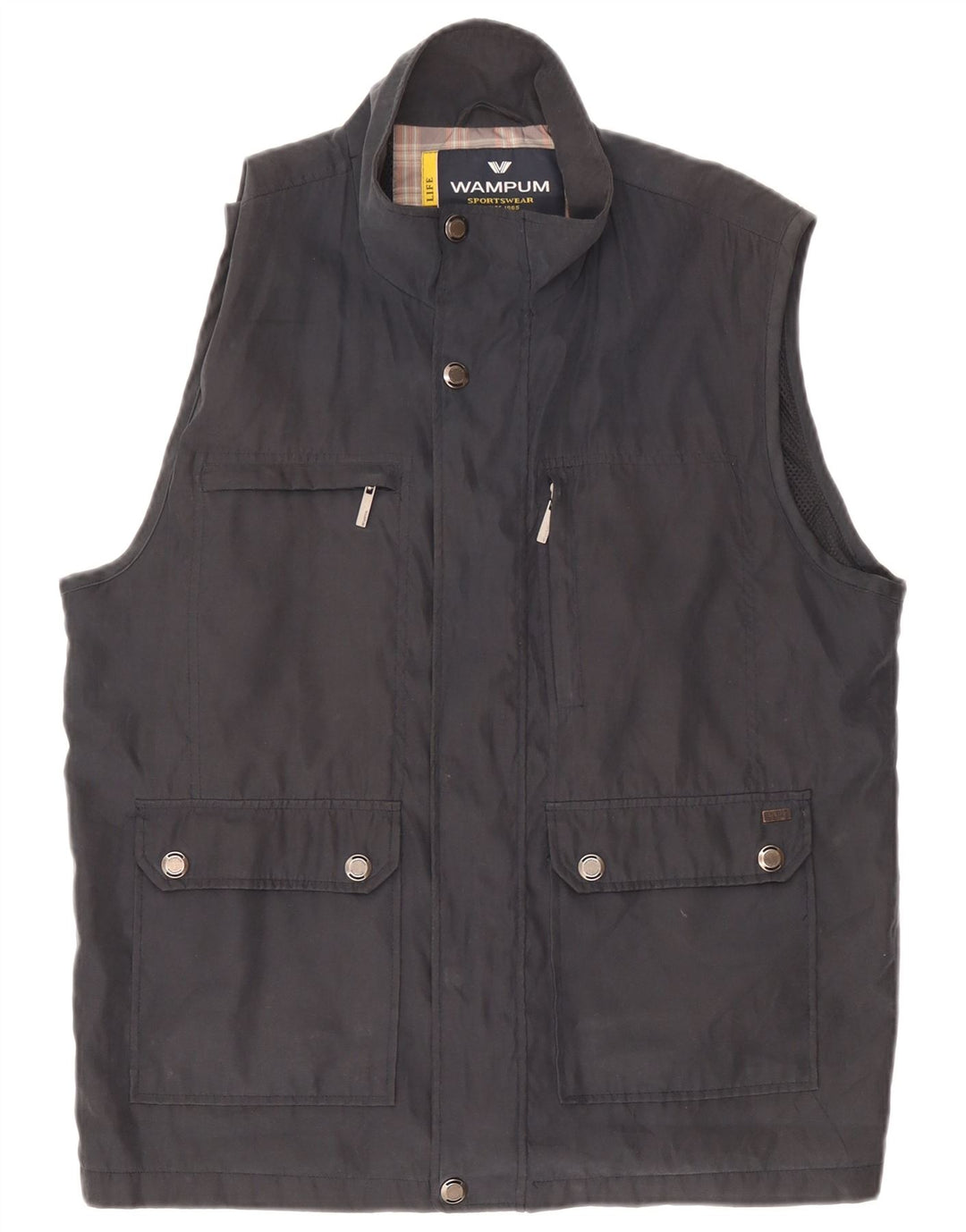 Gilet da uomo Wampum UK 42 XL poliestere nero