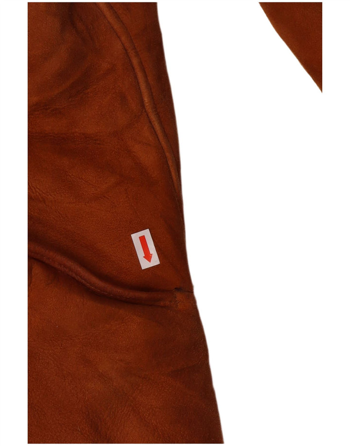 Cappotto in shearling vintage da donna IT 44 Shearling classico beige medio