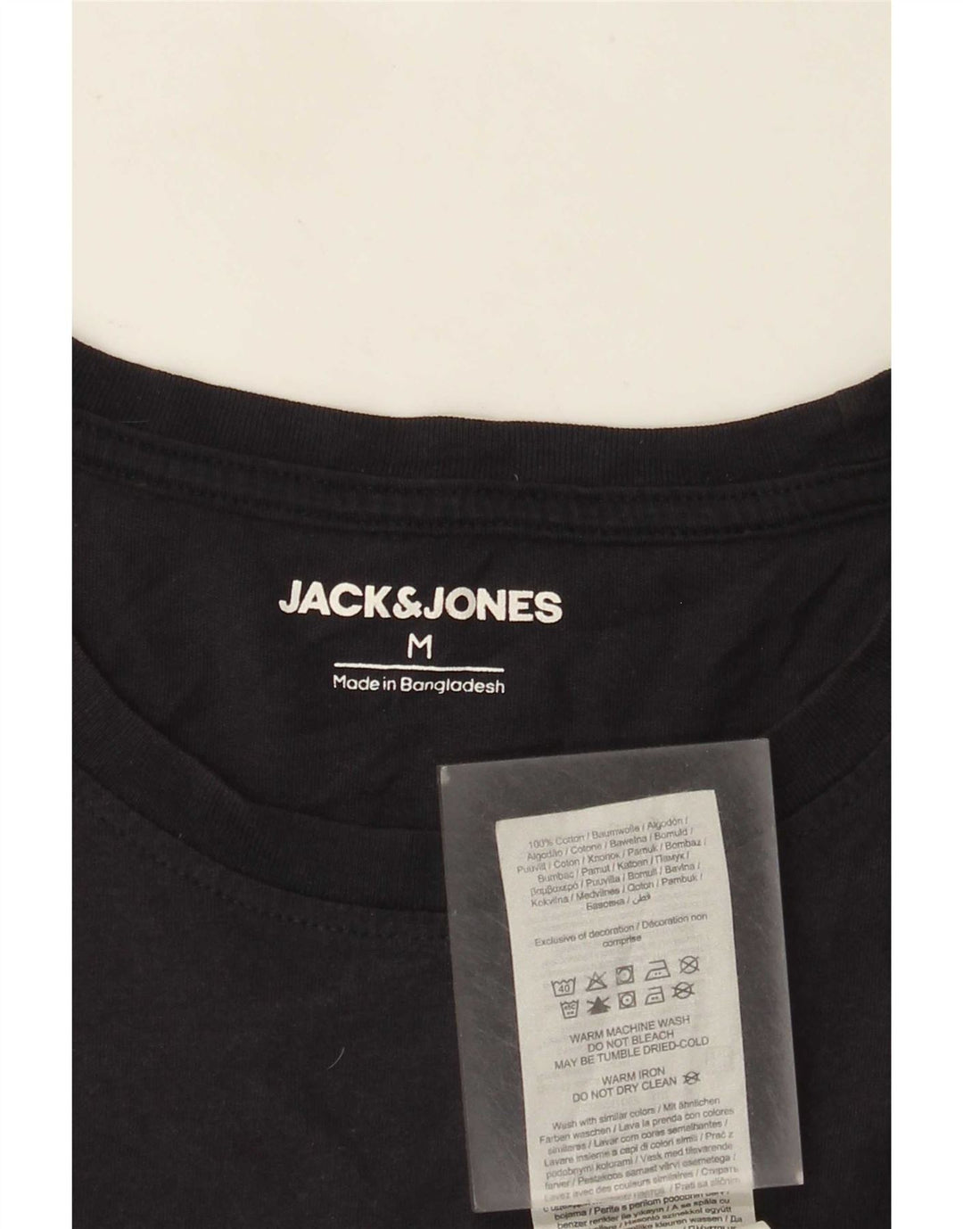 T-shirt grafica da uomo Jack & Jones Top in cotone blu navy medio