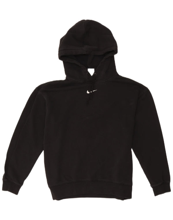 Felpa con cappuccio Nike da uomo, vestibilità ampia, piccola, in cotone nero