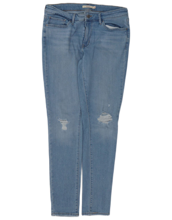 LEVI'S Jeans skinny effetto consumato 711 da donna W30 L30 in cotone blu