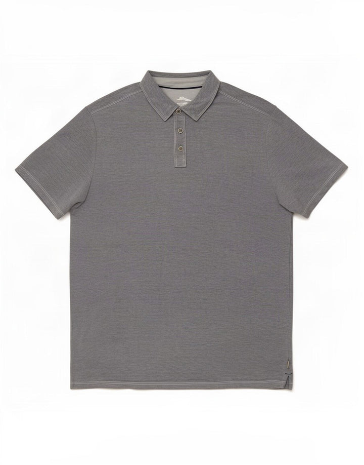 Polo da uomo Tommy Bahama grande in Lyocell grigio