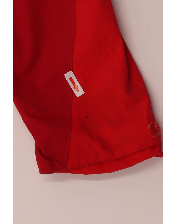 Giacca antipioggia con cappuccio da donna Jack Wolfskin UK 22/24 2XL Rossa