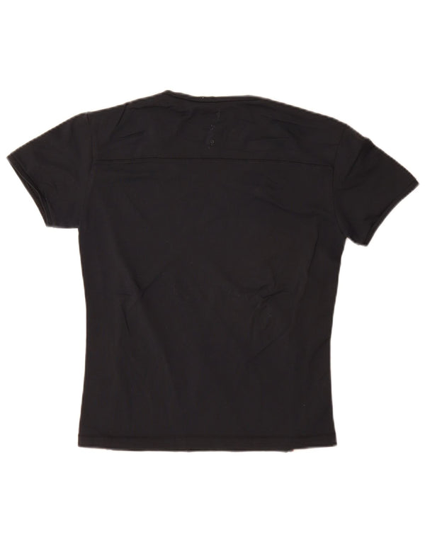 T-shirt da donna CHAMPION Top UK 14 Large Black Colourblock
