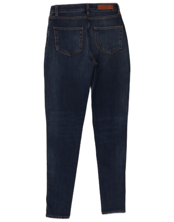 Jeans Superdry da donna a vita alta super skinny W26 L30 cotone blu