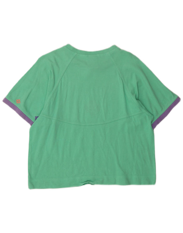 T-shirt grafica corta da donna Lotto Top UK 14 Cotone verde medio