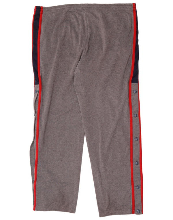 Pantaloni da tuta da uomo Fila Large in poliestere color block grigio