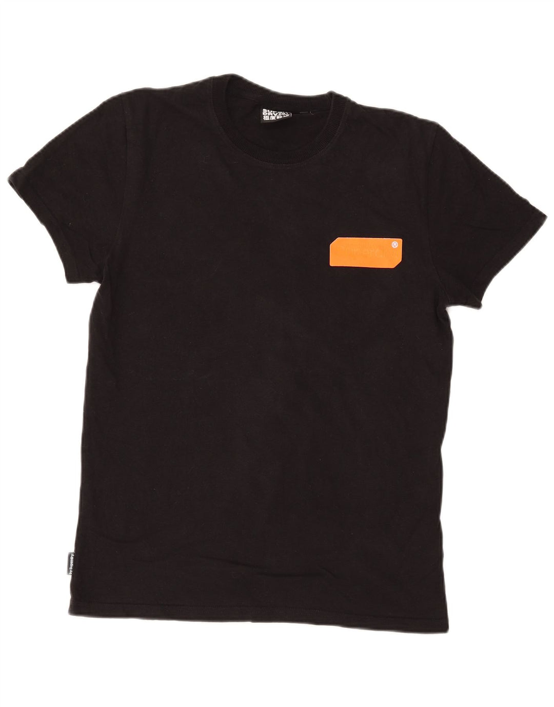 T-shirt da uomo Superdry Top grande in cotone nero