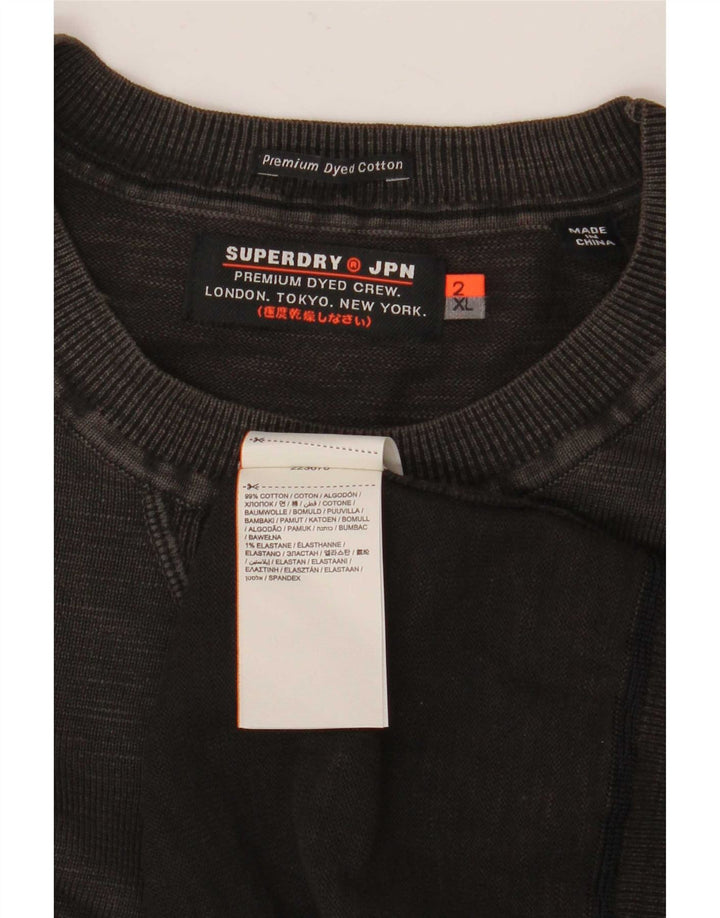 Felpa da uomo Superdry Maglione 2XL Cotone grigio