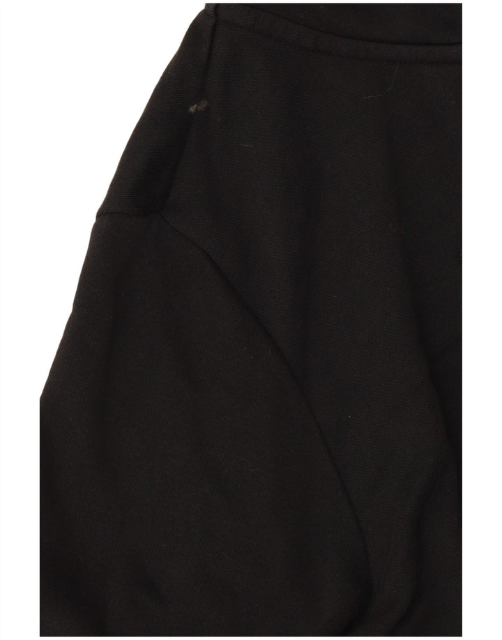 Felpa con cappuccio e zip da donna Nike UK 14 cotone nero medio