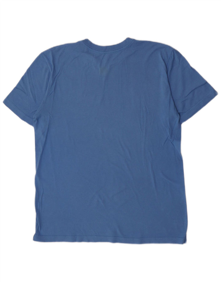 T-shirt grafica Nike da uomo con vestibilità standard, top in cotone blu medio