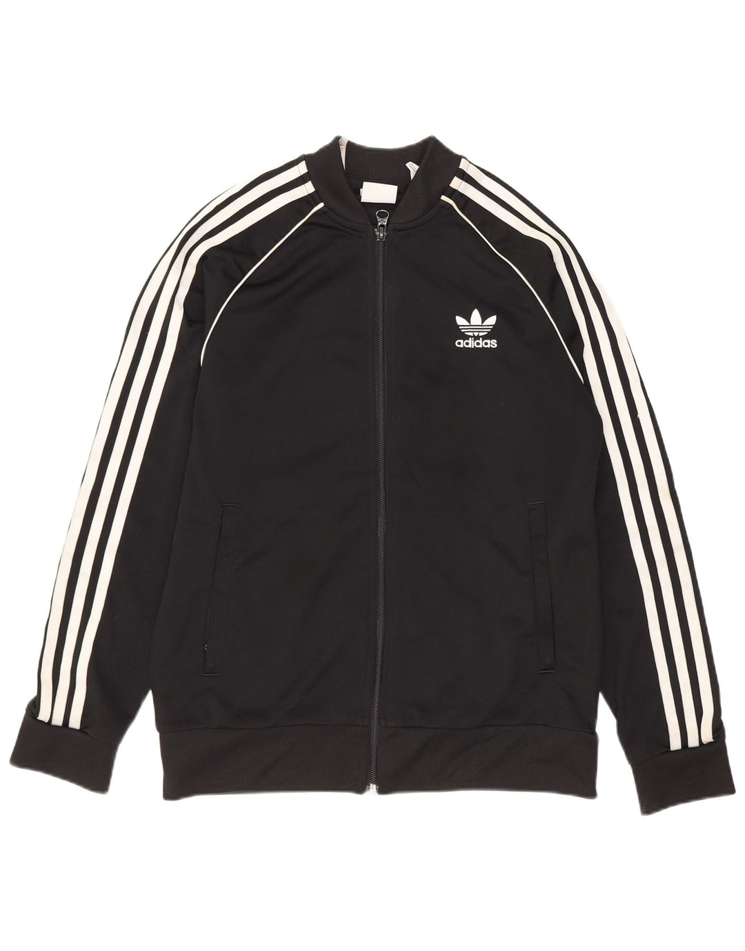 Giacca Top della tuta da ragazzo Adidas 12-13 anni in poliestere nero