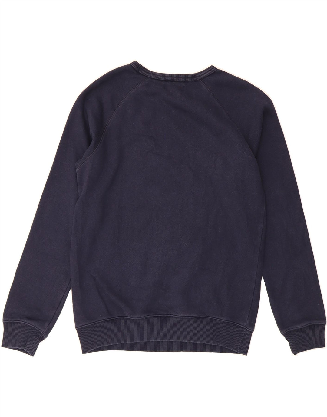 ADIDAS Mens Graphic Sweatshirt Jumper Small Navy Blue Cotton Vintage Adidas and Second-Hand Adidas from Messina Hembry 