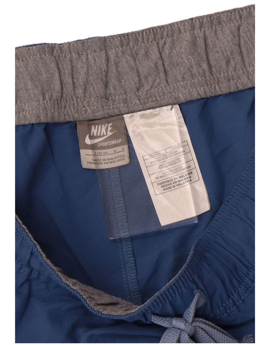 Pantaloncini sportivi da donna NIKE US 12/14 Large Blu Poliestere