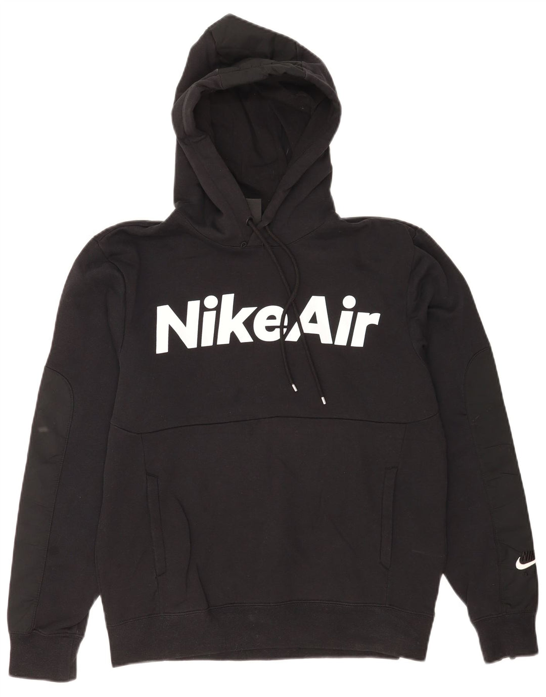 Felpa con cappuccio Nike da uomo con vestibilità grafica regolare, piccola, in cotone nero