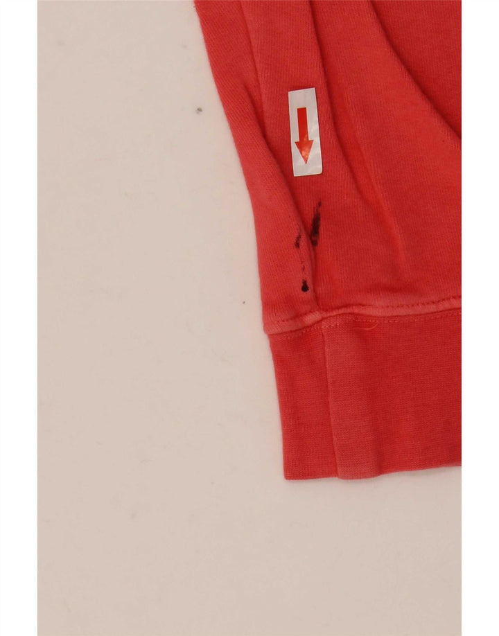 Topshop Felpa oversize con grafica da donna Maglione UK 14 Cotone rosa medio