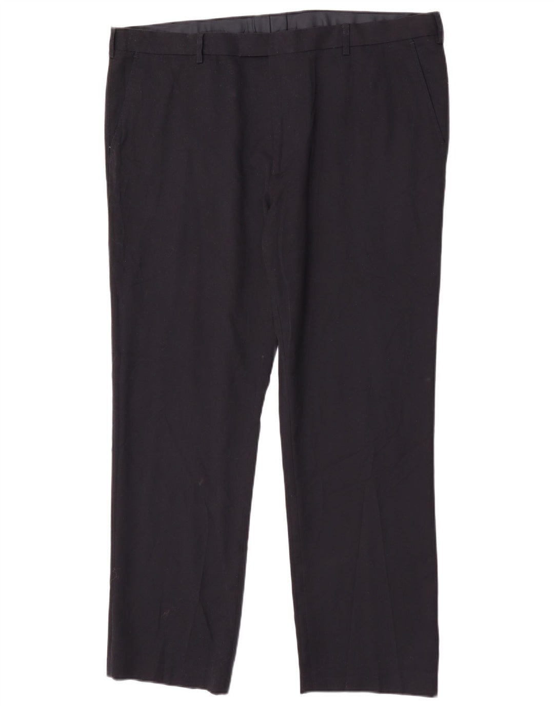 Pantaloni da abito vestibilità regolare Marks & Spencer da uomo W42 L31 poliestere blu navy