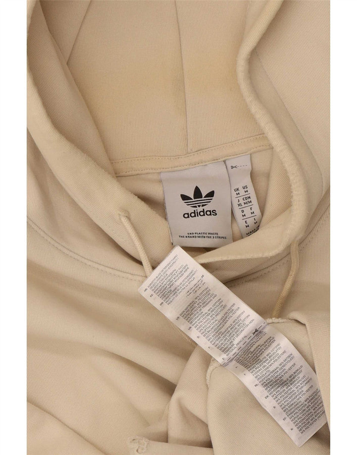 Adidas Felpa con cappuccio da uomo in cotone beige medio