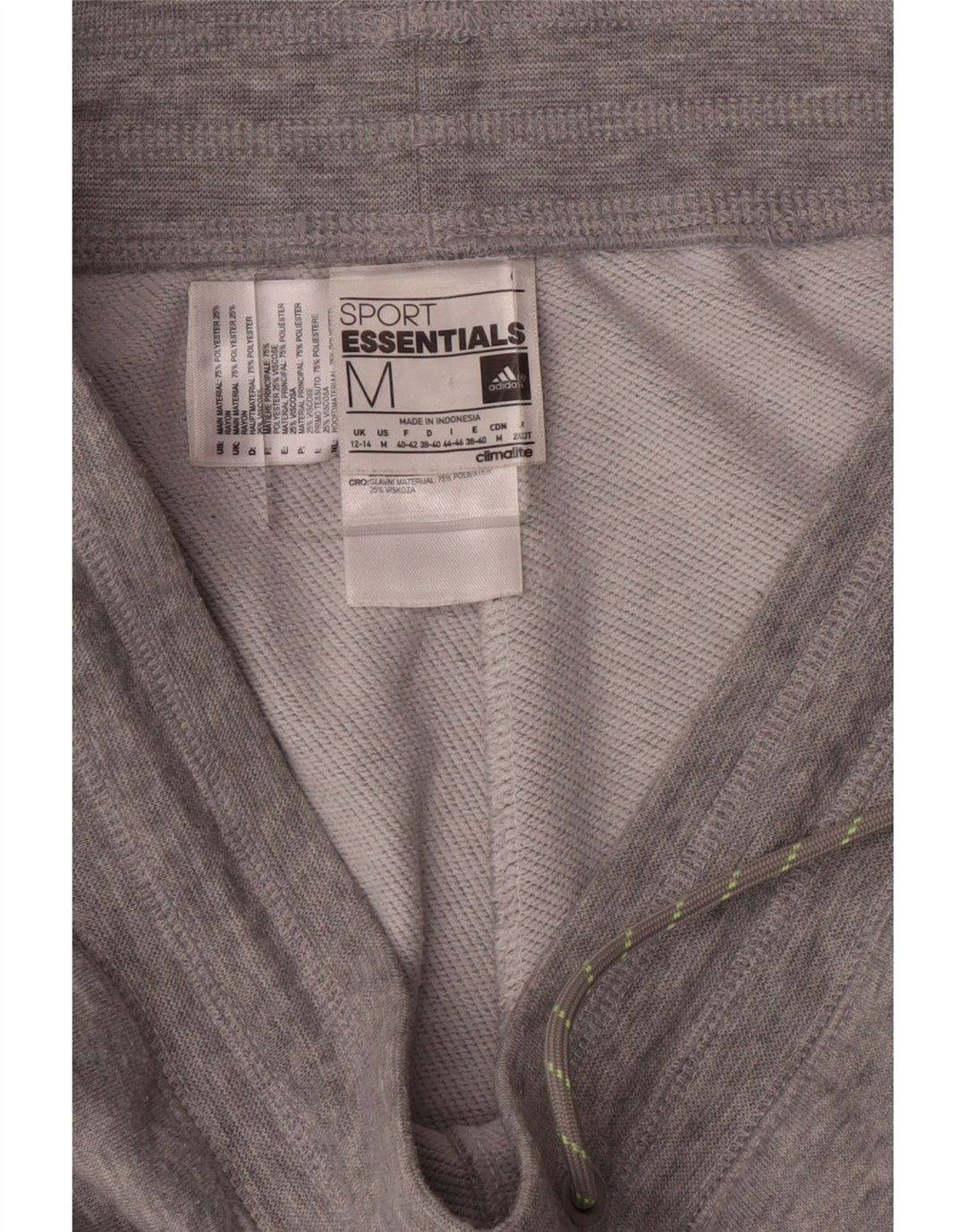 Pantaloncini sportivi Adidas da donna Bermuda UK 12/14 Poliestere grigio medio