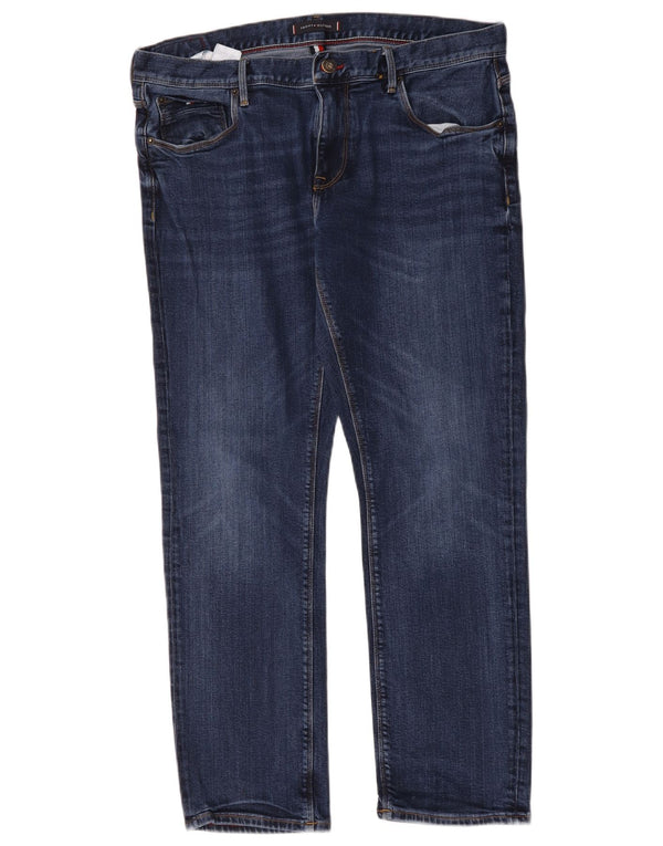 Jeans dritti Denton da uomo Tommy Hilfiger W36 L30 cotone blu
