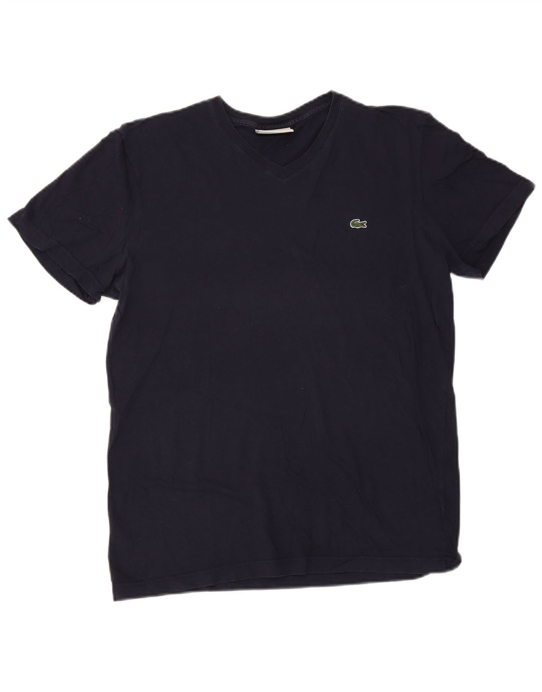 T-shirt da uomo vestibilità regolare Lacoste Top in cotone blu navy medio