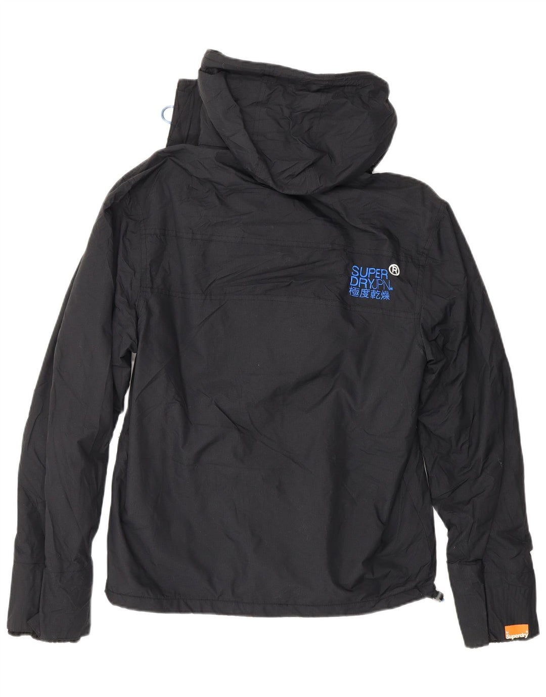 Giacca a vento da donna con cappuccio SUPERDRY UK 14 media nera