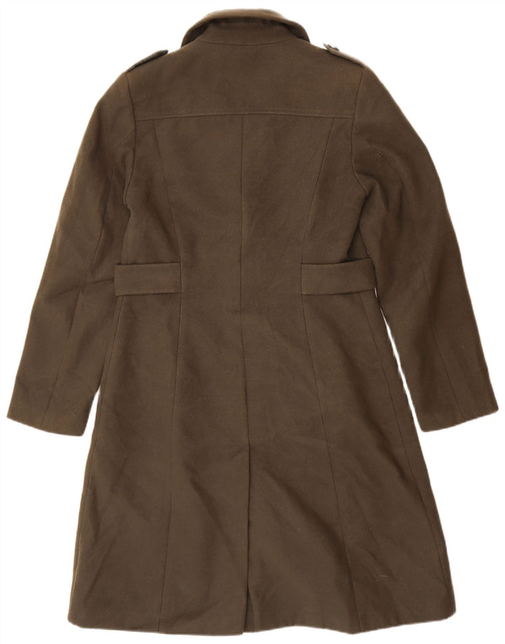 Cappotto da donna Marks & Spencer UK 10 piccolo poliestere kaki