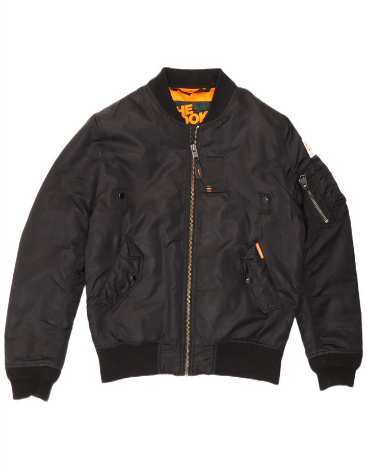 Giubbotto bomber da uomo Superdry The Rookie UK 40 Large Nero