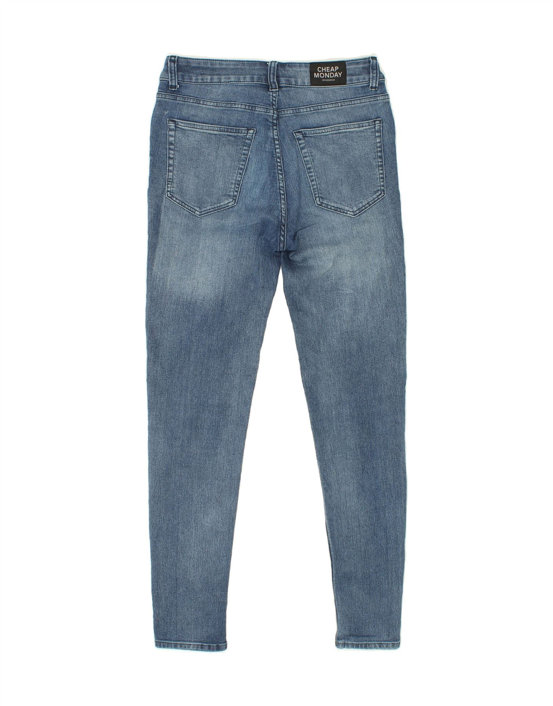 CHEAP MONDAY Womens Skinny Jeans W30 L29 Blue Cotton Vintage Cheap Monday and Second-Hand Cheap Monday from Messina Hembry 