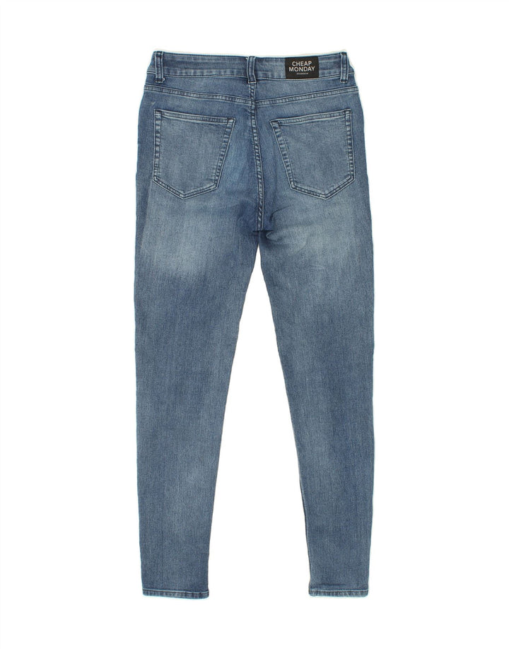 CHEAP MONDAY Womens Skinny Jeans W30 L29 Blue Cotton Vintage Cheap Monday and Second-Hand Cheap Monday from Messina Hembry 