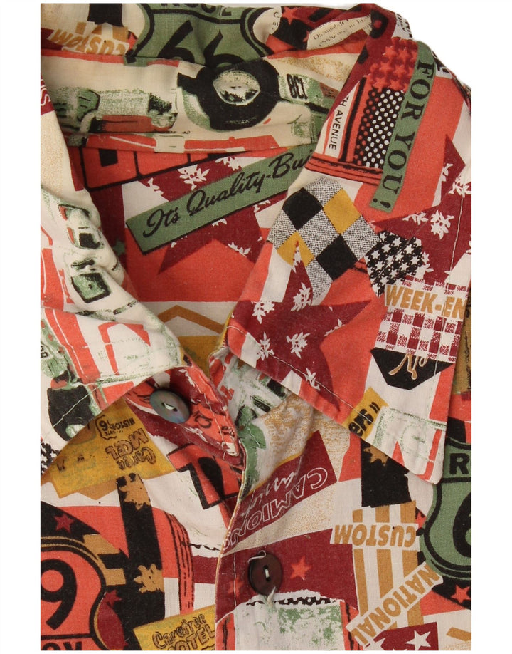 Camicia da uomo con motivo astratto VINTAGE 2XL multicolore