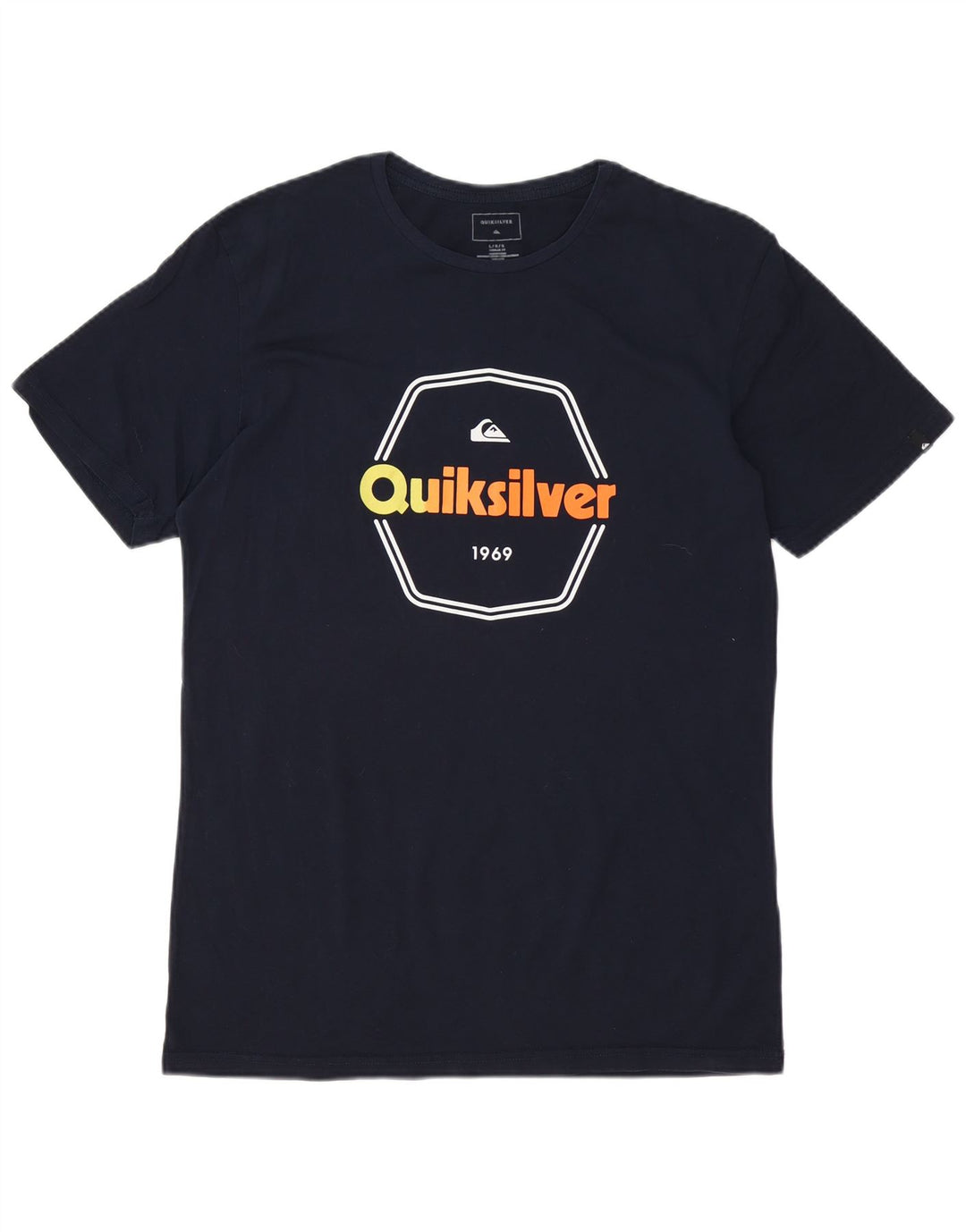 T-shirt grafica da uomo con vestibilità regolare Quiksilver, taglia grande, blu navy