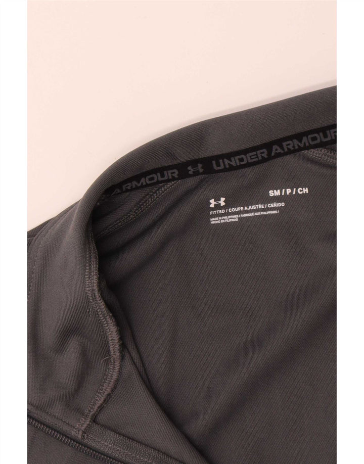 Giacca da ginnastica da uomo Under Armour piccola in poliestere grigio