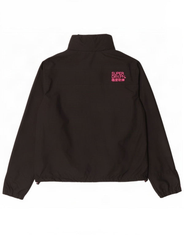 Giacca antipioggia da donna Superdry The Windcheater UK 18 XL nylon nero