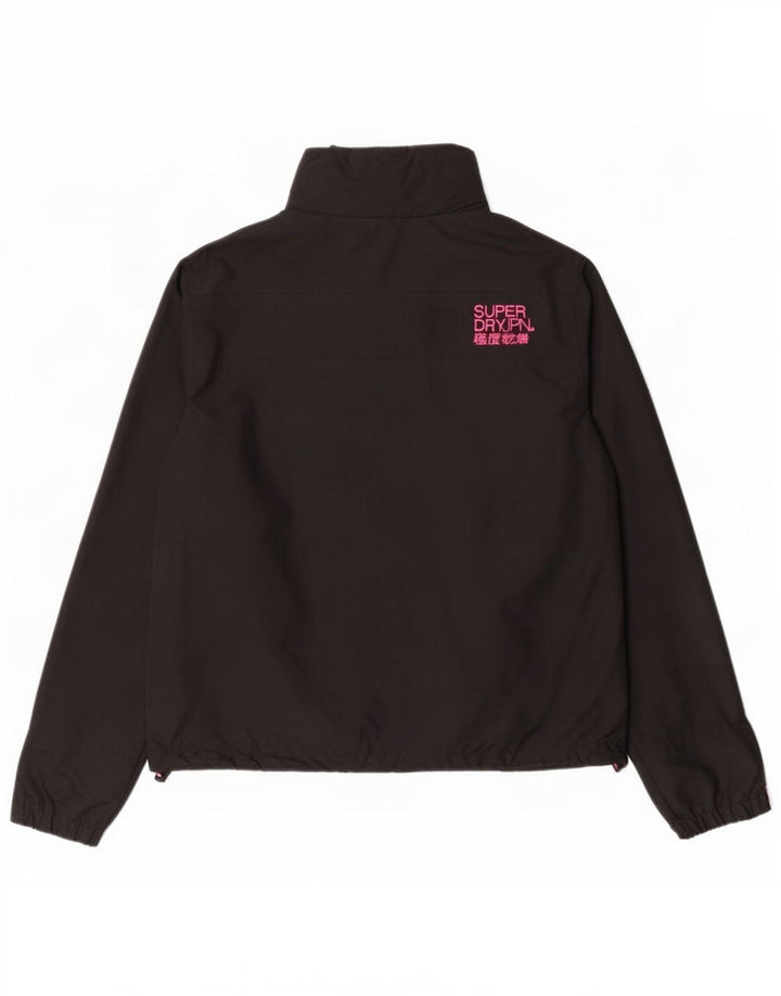 Giacca antipioggia da donna Superdry The Windcheater UK 18 XL nylon nero