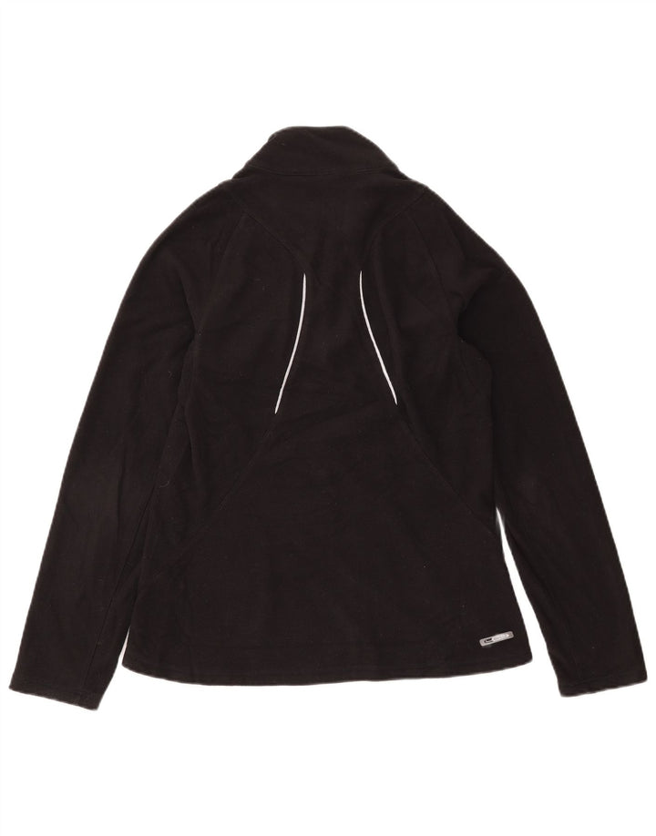 Maglione in pile da donna Puma con zip e collo UK 12 medio nero poliestere