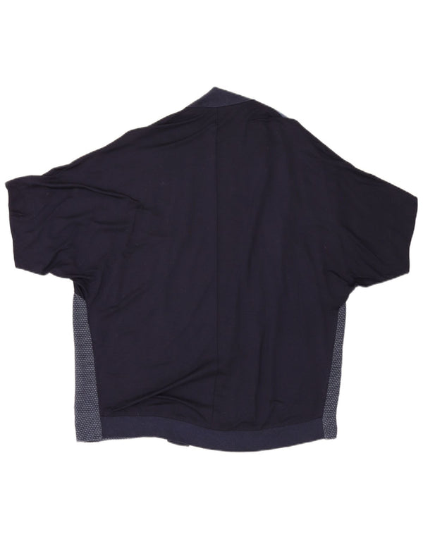 Maglione cardigan a maniche corte da donna Zara UK 14 blu navy medio