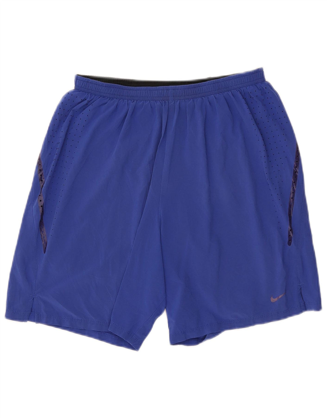 Pantaloncini sportivi Nike Dri Fit da uomo in poliestere blu medio