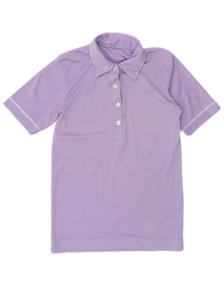 VINTAGE Womens Polo Shirt UK 10 Small Purple