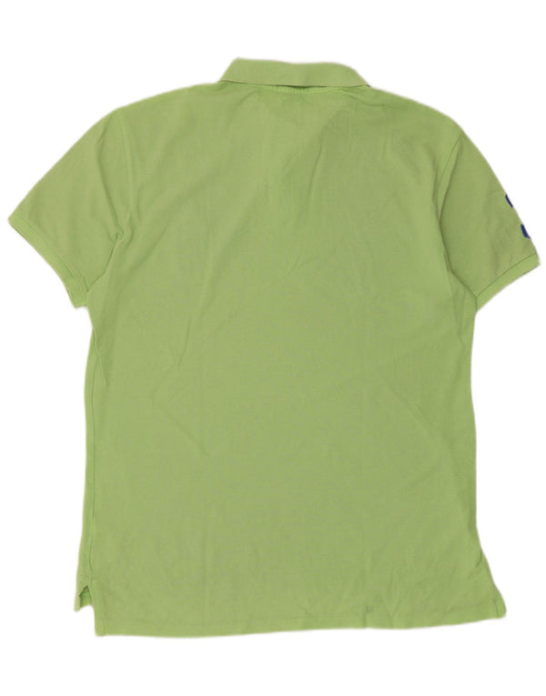 Polo Ralph Lauren Camicia grafica slim fit da uomo grande in cotone verde