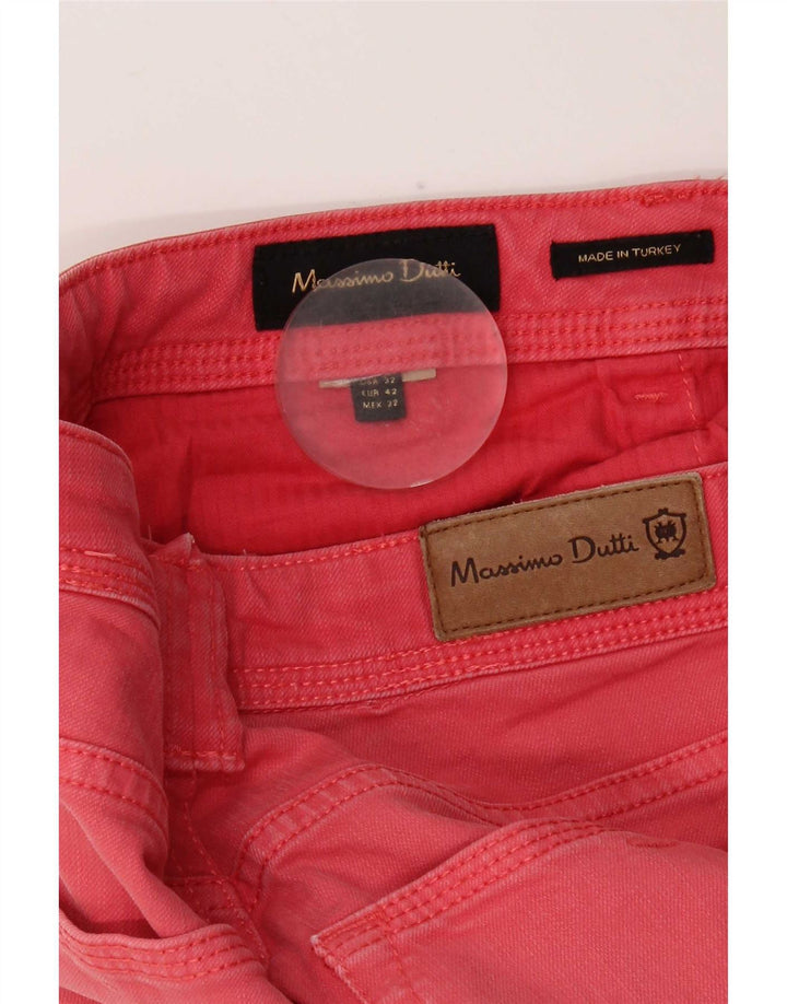 Jeans slim da uomo Massimo Dutti EU 42 Large W32 L31 Rosa