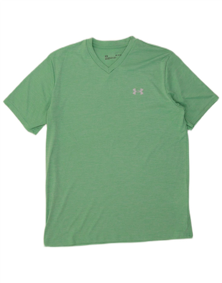 T-shirt da uomo Under Armour Top verde medio in poliestere