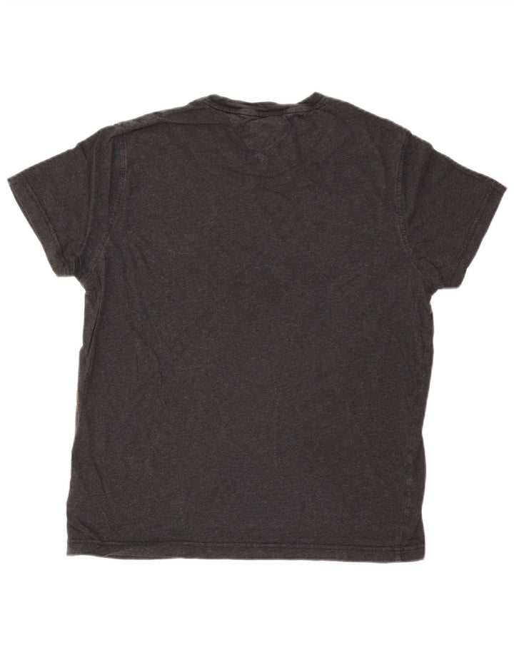 TOMMY HILFIGER T-shirt da uomo Top Large in cotone grigio