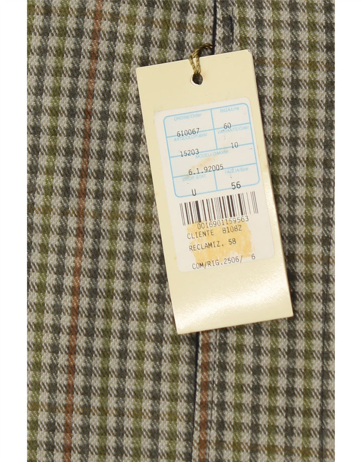 Soprabito reversibile vintage da donna IT 56 4XL acrilico blu navy