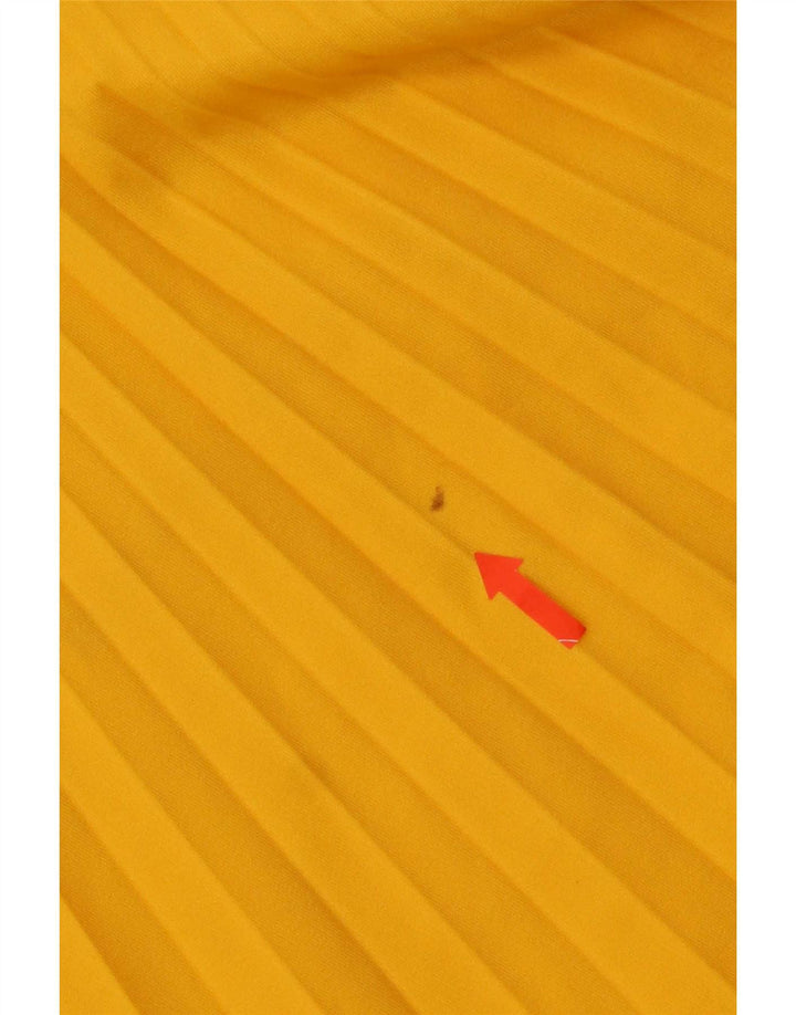 Abito vintage da donna senza maniche a trapezio IT 46 grande giallo