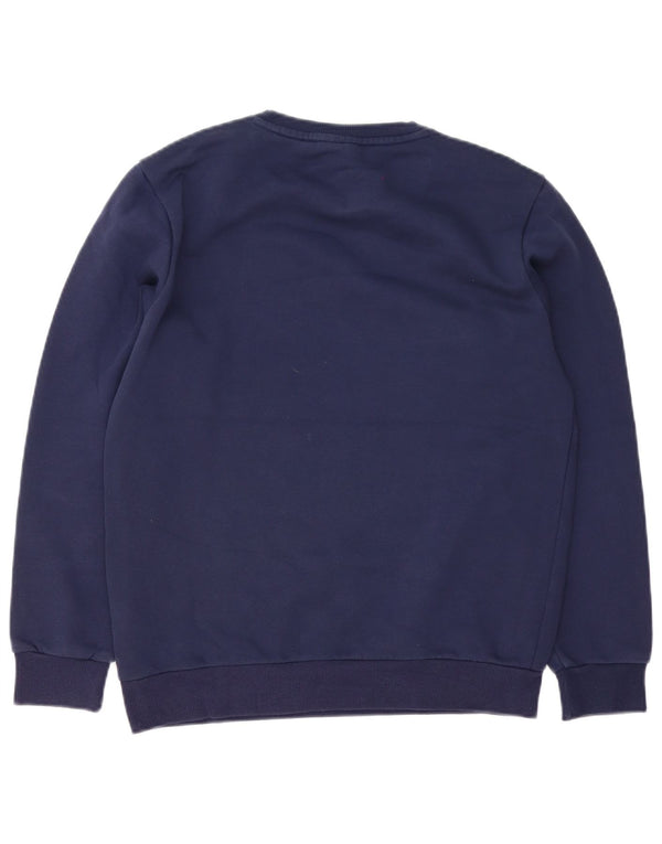 Felpa da uomo Puma Maglione piccolo blu navy in cotone