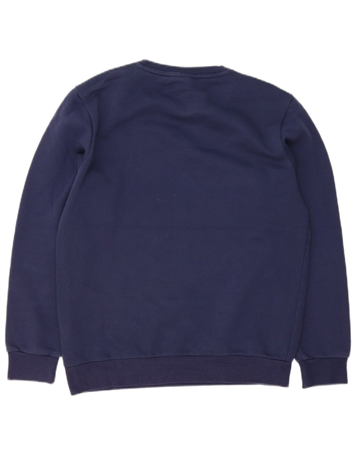 Felpa da uomo Puma Maglione piccolo blu navy in cotone