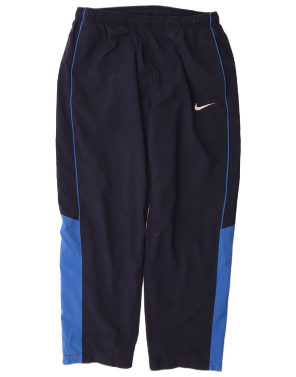 Pantaloni da tuta da uomo Nike XL Blu navy Colourblock poliestere sportivo